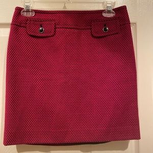 Ann Taylor Loft Red Mini Skirt Size 4P